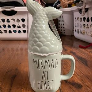 Rae dunn mermaid at heart topper mug.